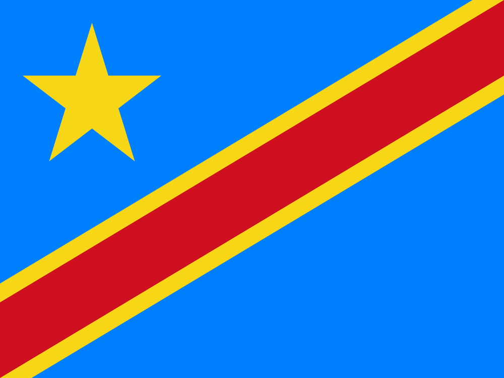 República Democrática del Congo flag