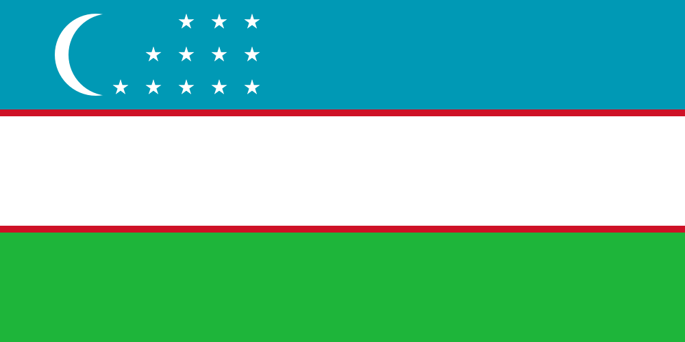 Uzbekistán flag